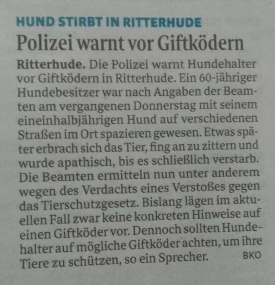 Giftköder-Polizei warnt vor Giftködern-Profilbild