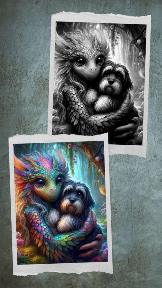 15. KI Wettbewerb: dasselbe Bild in Farbe und schwarzweiß Banner