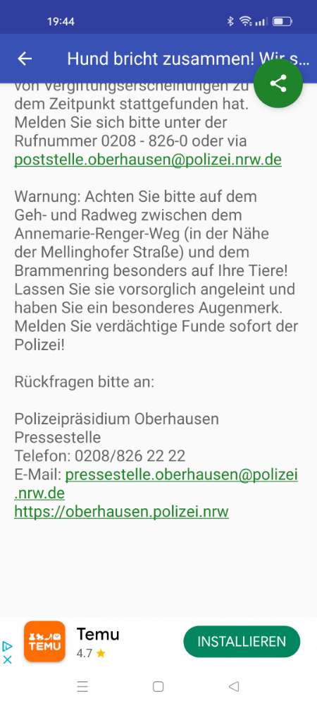 Giftköder-Hellgraue Brocken / Hund verletzt-Profilbild