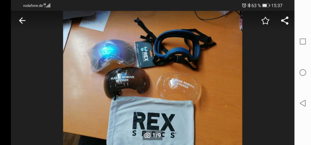 Rex Specs V2 Hundebrille  Gr L blau