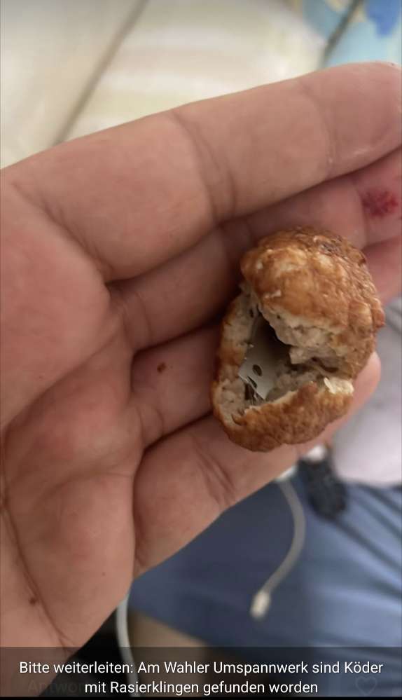 Giftköder-Buletten mit Rasierklingen-Profilbild