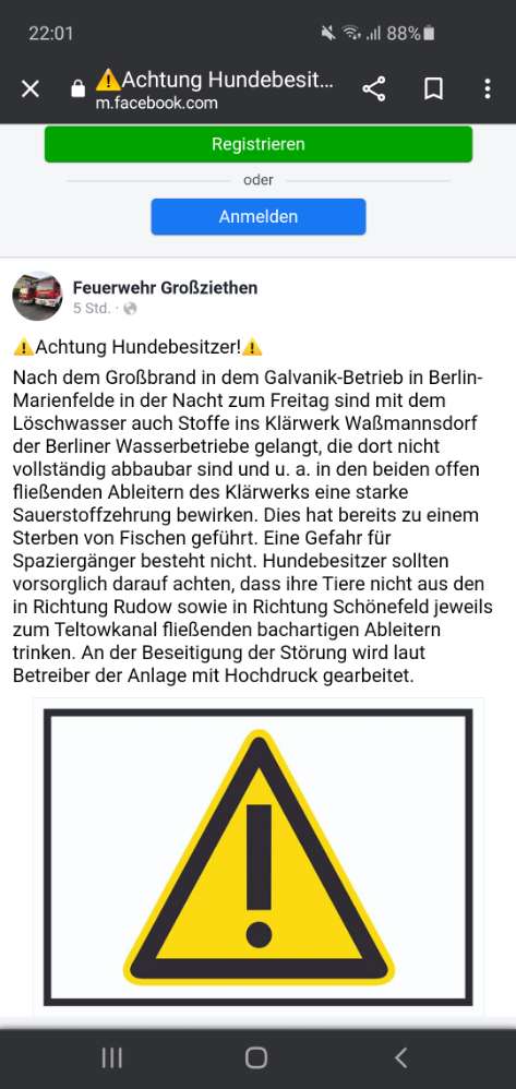 Giftköder-Verunreinigtes Wasser! - Feuerwehr warnt-Profilbild