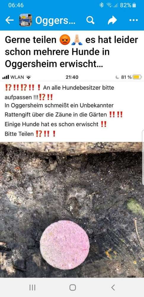 Giftköder-Unbekannter wirft Giftköder über Zäune-Profilbild
