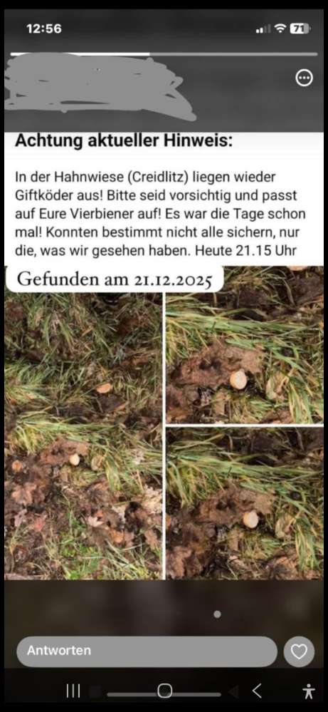 Giftköder-GIFTKÖDER in der Hahnwiese Creidlitz-Profilbild