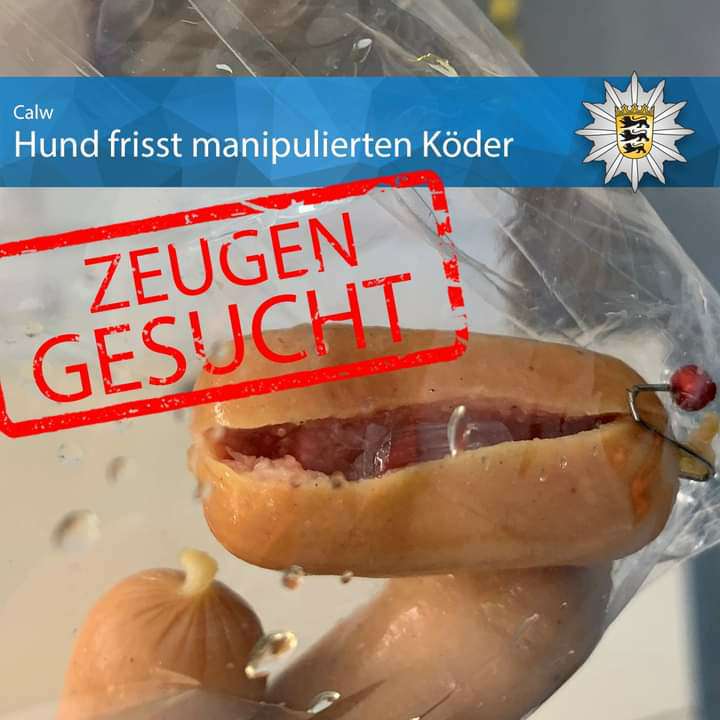 Giftköder-+++ ⚠️ Hund frisst manipulierten Köder ⚠-Profilbild