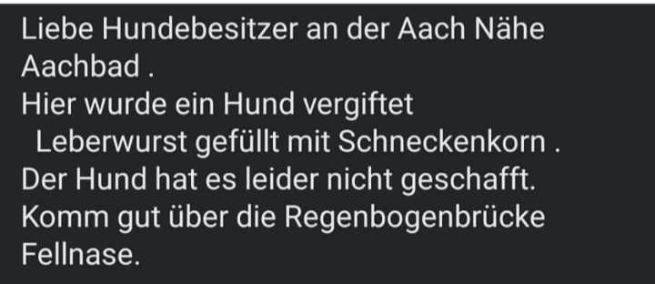 Giftköder-Achtung, Gifköder-Profilbild