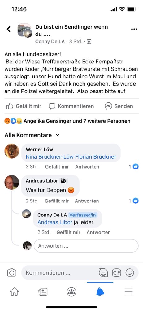 Giftköder-Nürnberger Bratwürste mit Schrauben-Profilbild