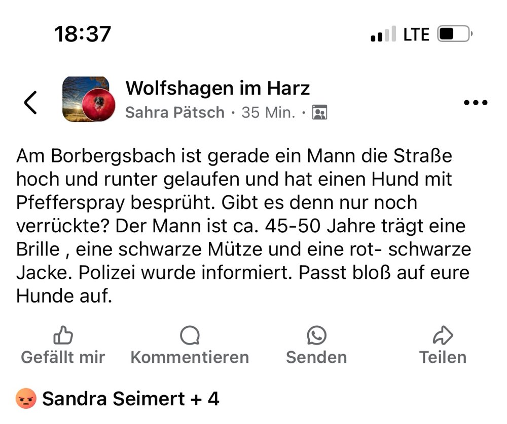 Giftköder-Pfefferspray Attacke auf Hund-Profilbild