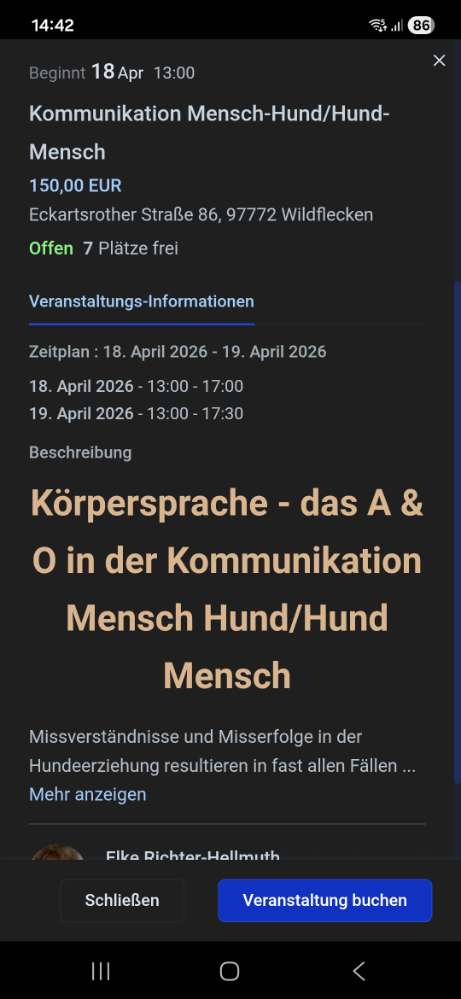 Hundetreffen-Workshop in der Hundeschule-Profilbild
