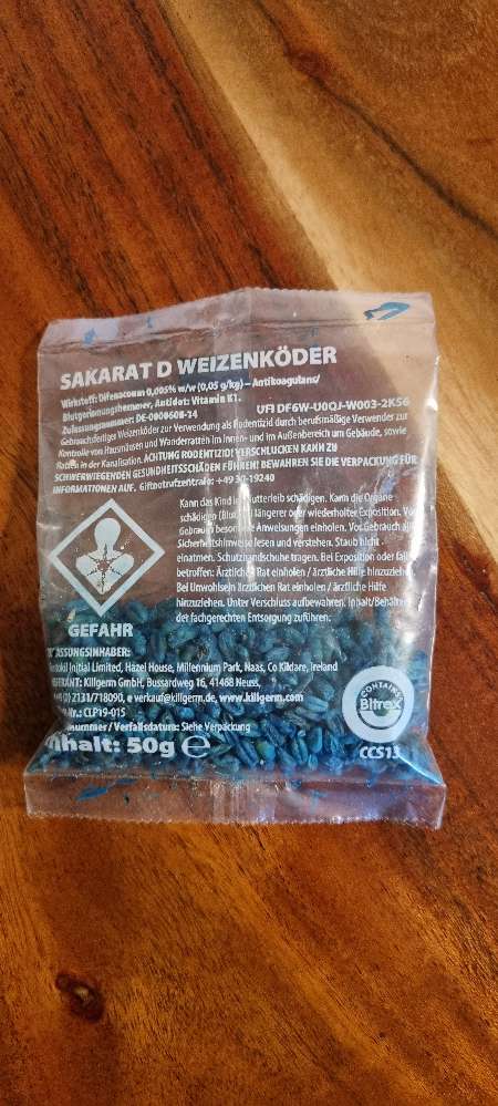Giftköder-Rattengift Sakarat D Weizenköder-Profilbild