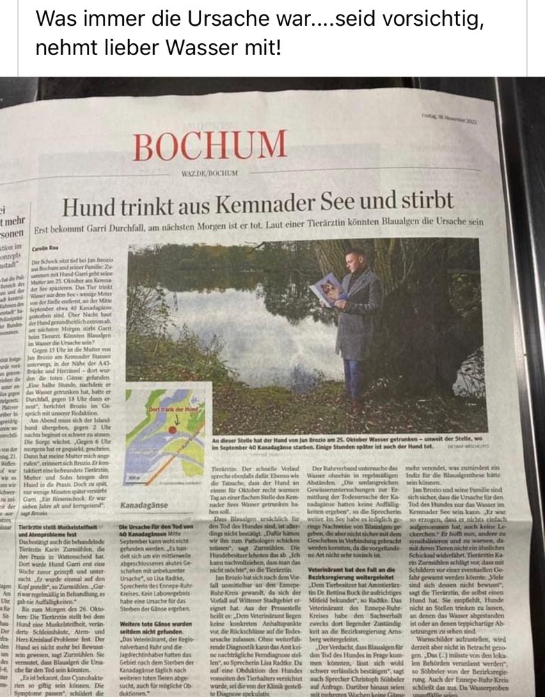 Giftköder-Vorsicht vor dem Wasser des Kemnader See-Profilbild