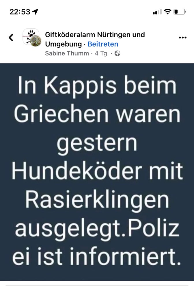 Giftköder-Köder mit Klingen-Profilbild