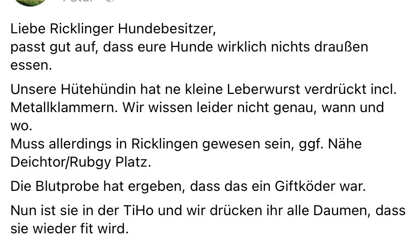 Giftköder-Leberwurst mit Metallklammern-Profilbild
