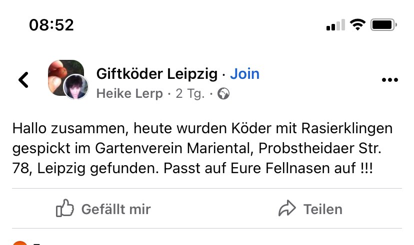 Giftköder-Köder mit Klingen-Profilbild