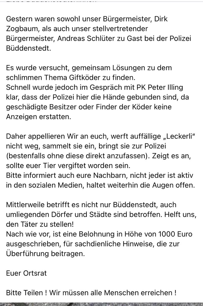 Giftköder-Mehrere Giftköder in Büddenstedt-Profilbild