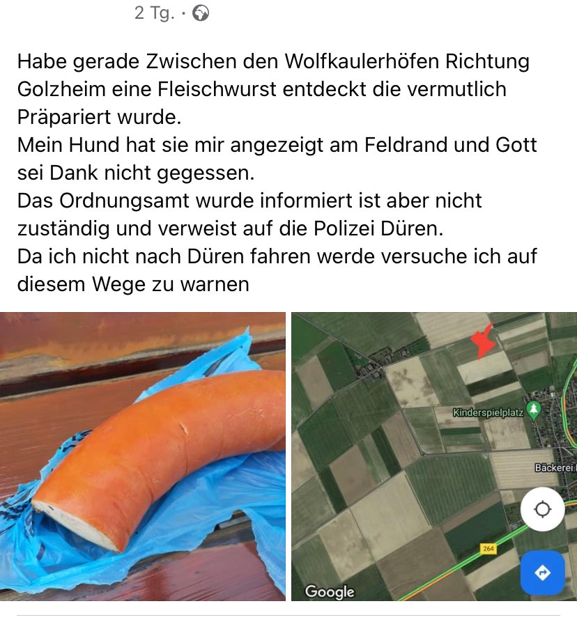 Giftköder-Eventuell präparierte Wurst-Profilbild