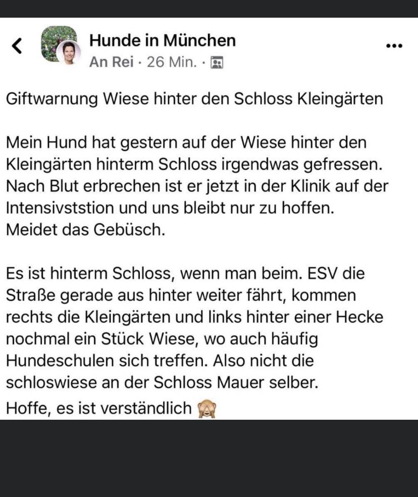 Giftköder-Vergifteter Hund nahe Schlosswiese-Profilbild
