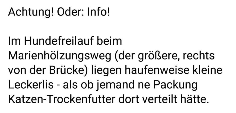 Giftköder-LECKERLIS / TROCKENFUTTER-Profilbild