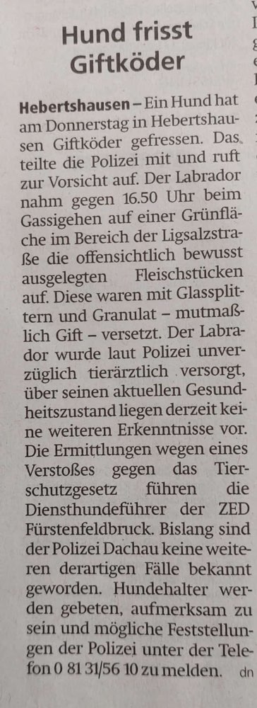 Giftköder-Fleischköder mit Glasscherben entdeckt!-Profilbild