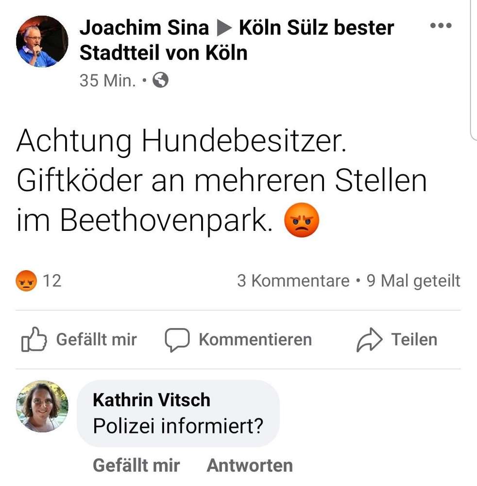 Giftköder-Giftköder Hundewiese Beethovenpark-Profilbild