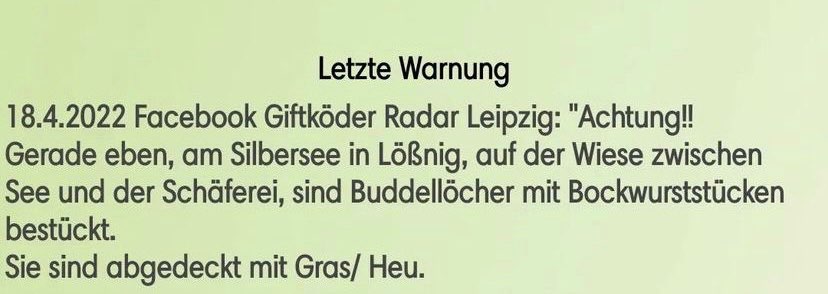 Giftköder-Giftköder am Silbersee-Profilbild