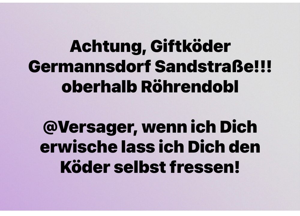 Giftköder-Giftköder: Röhrendobl/Kollersberg 94051-Profilbild