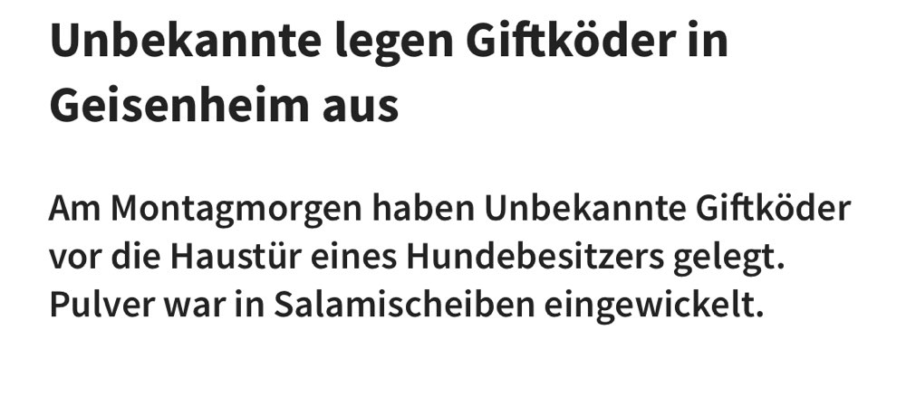 Giftköder-Giftköder Salami mit unbekanntem Pulver-Profilbild