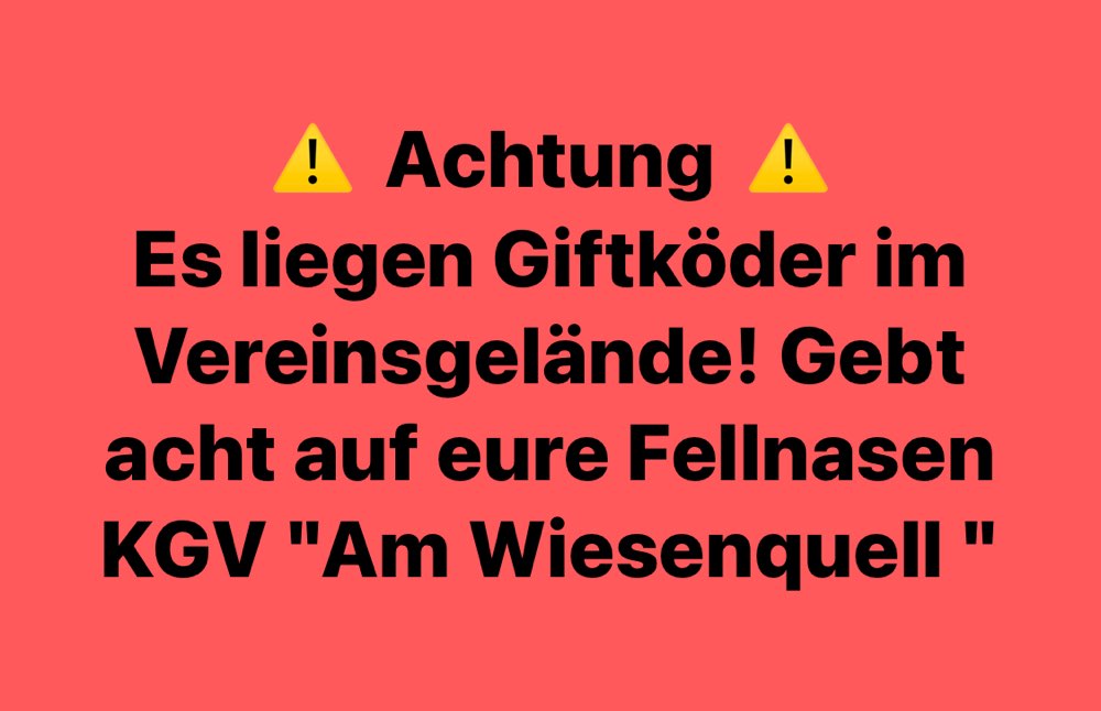 Giftköder-Giftköder auf Vereinsgelände-Profilbild