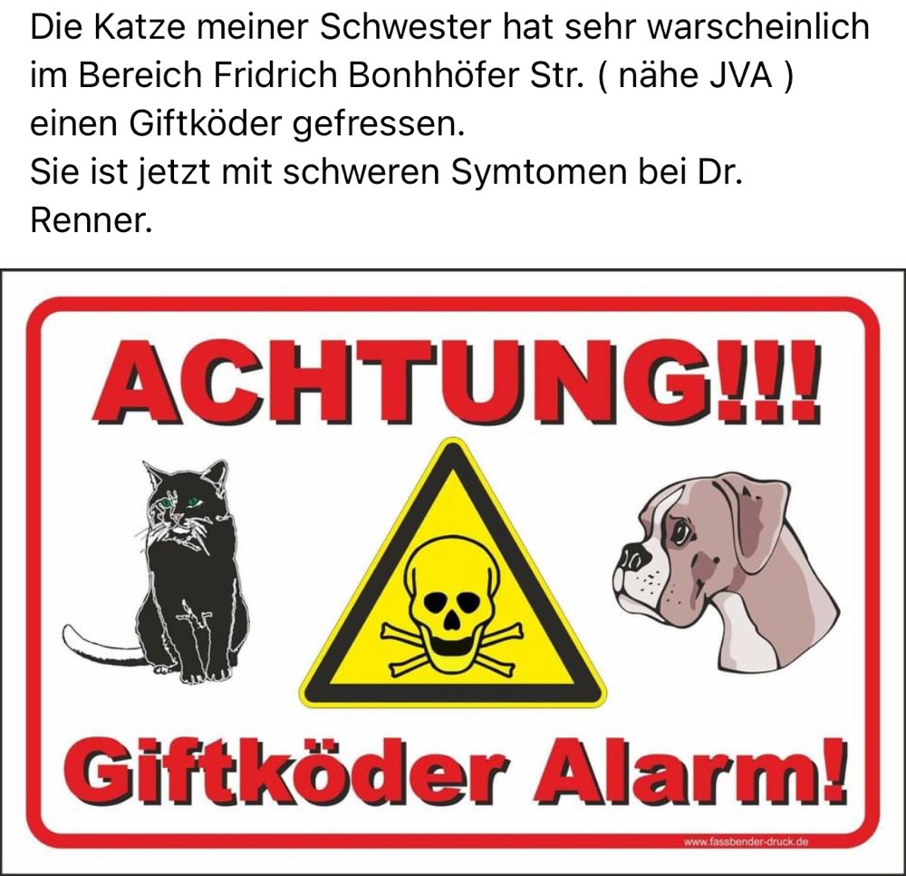Giftköder-Giftköder in der Nähe der JVA-Profilbild