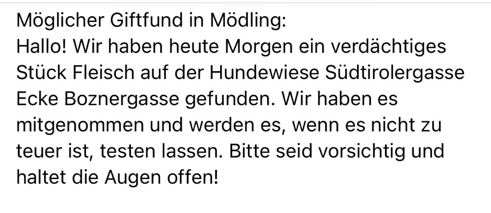 Giftköder-Verdächtiges Stück Fleisch-Profilbild