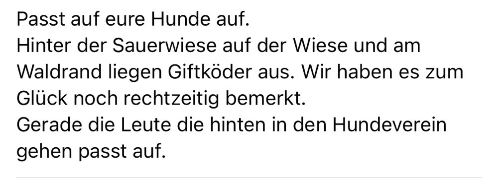 Giftköder-Giftköder am Waldrand hinter der Sauerwiese-Profilbild