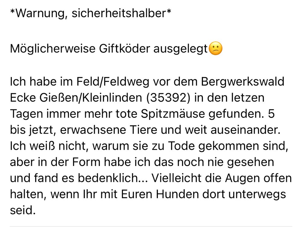 Giftköder-Vermutlich giftige Substanzen-Profilbild