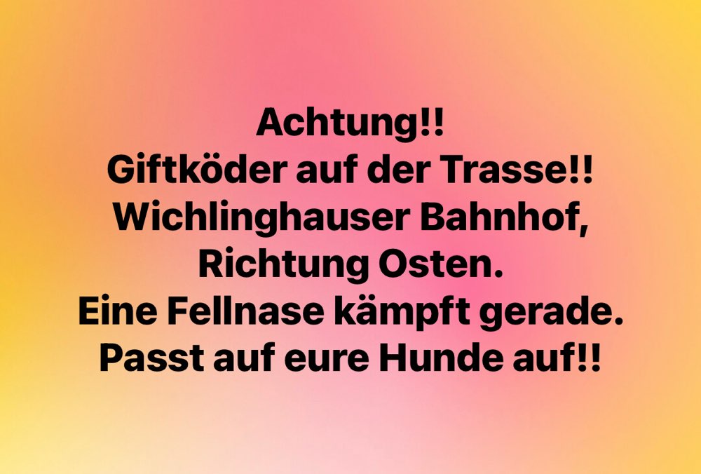 Giftköder-Giftköder auf der Trasse-Profilbild