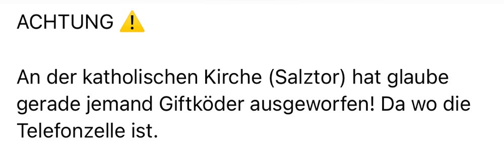 Giftköder-Giftköder wurden ausgelegt an der Telefonzelle-Profilbild