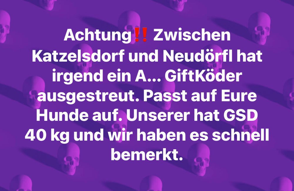 Giftköder-Giftköder zwischen Katzelsdorf und Neudörfl-Profilbild