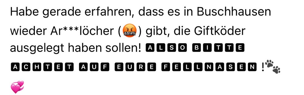 Giftköder-Erhöhte Aufmerksamkeit wegen Giftköder-Profilbild
