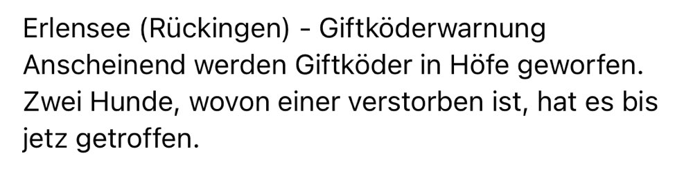 Giftköder-Giftköder werden in Höfe geworfen-Profilbild