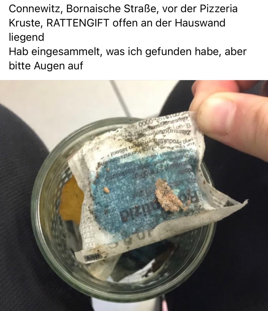 Giftköder-Rattengift vor der Pizzeria-Profilbild