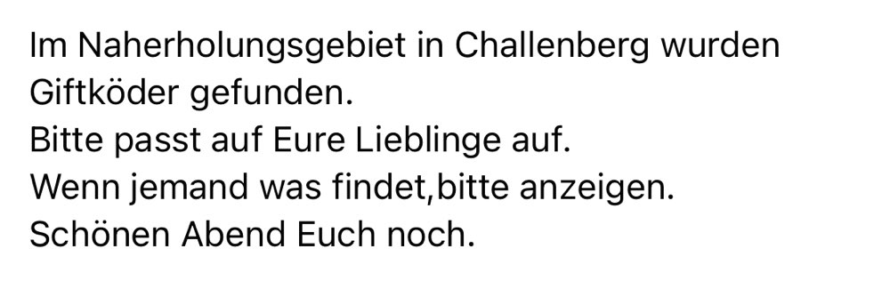 Giftköder-Giftköder am Naherholungsgebiet-Profilbild