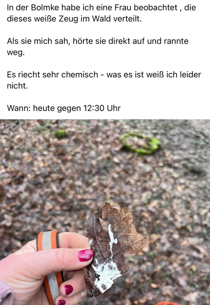 Giftköder-Weiße Substanz im Wald-Profilbild