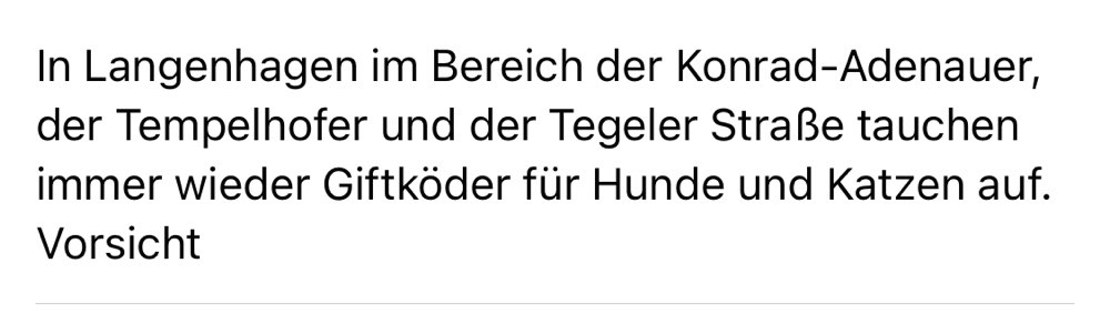 Giftköder-Vermehrt Giftköder in folgenden Bereichen-Profilbild