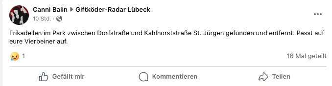 Giftköder-Frikadellen im Park-Profilbild
