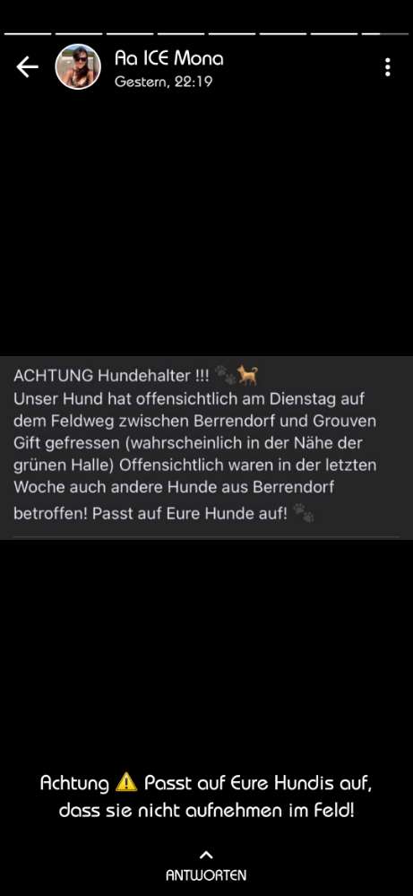 Giftköder-Giftköder auf dem Feldweg-Profilbild