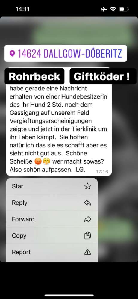 Giftköder-Vermutlich Gift gestreut-Profilbild