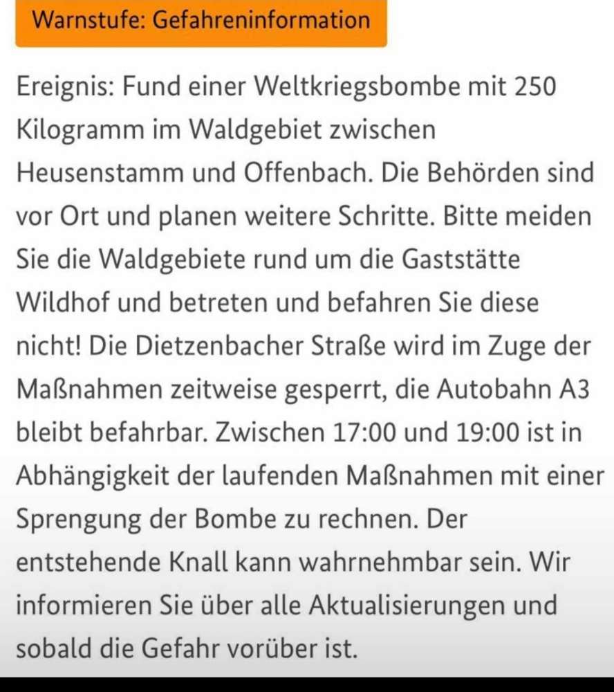 Giftköder-Mögliche Sprengung Weltkriegsbombe-Profilbild