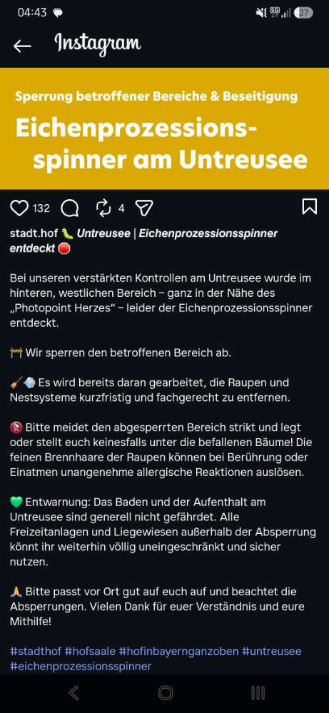 Giftköder-Eichenprozessionsspinner-Profilbild