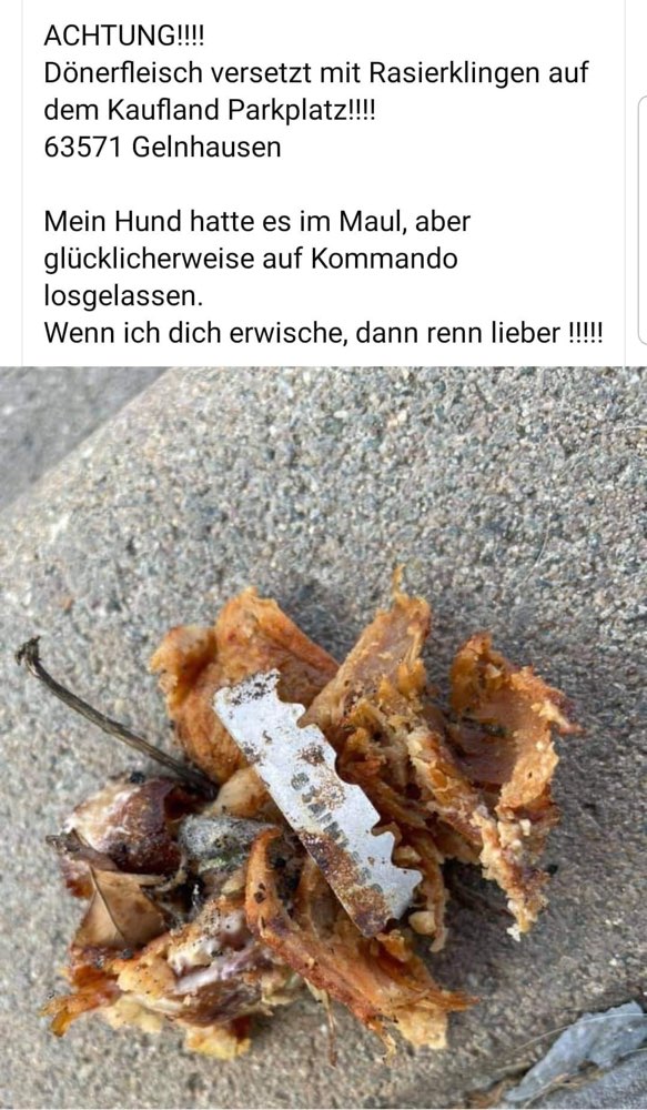 Giftköder-Rasierklingen im Dönerfleisch-Profilbild