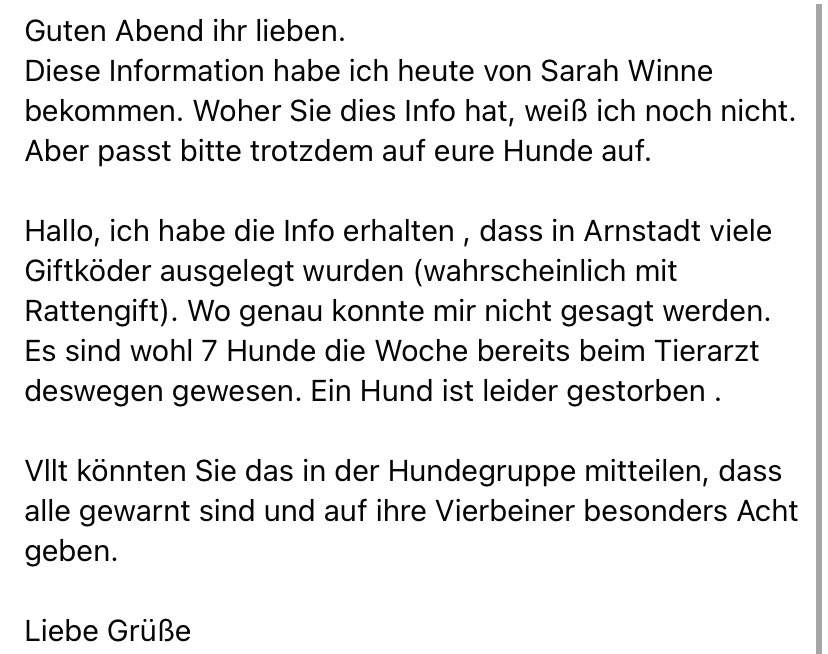 Giftköder-Mehrere vergiftete Hunde-Profilbild