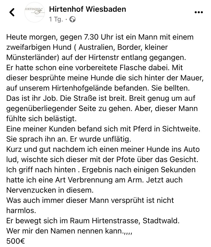 Giftköder-Verdächtiger Mann-Profilbild