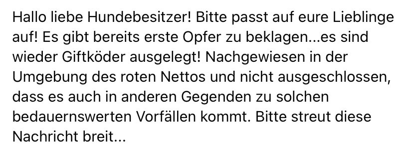 Giftköder-Giftköder - vergifteter Hund-Profilbild